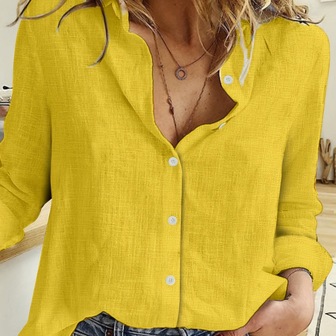 Hollie – Textured Button-Up Shirt