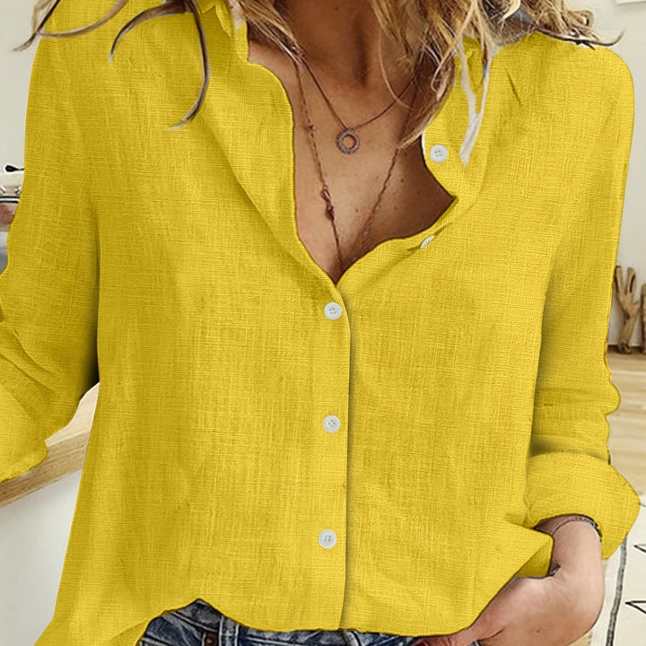 Hollie – Textured Button-Up Shirt