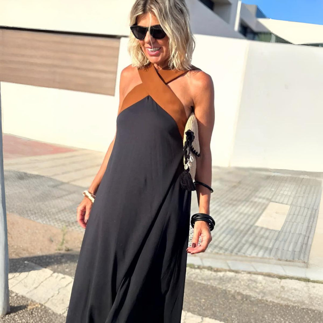 Adelina – Halter Maxi Dress