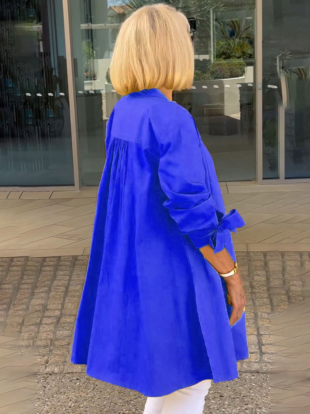 Reanah – Button-Up Longline Shirt Jacket