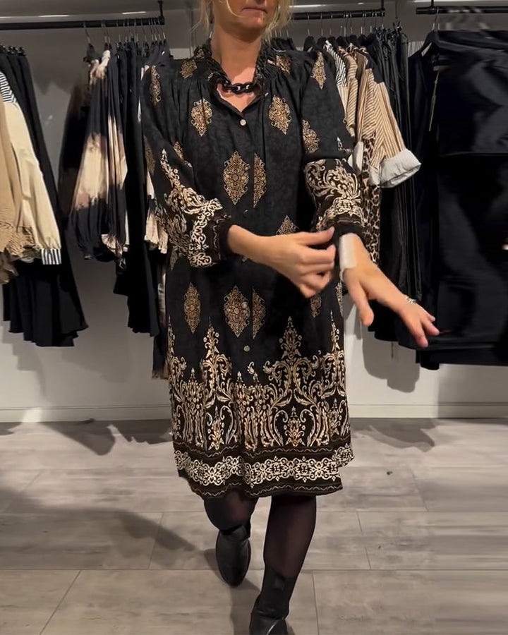 Ilse - Vintage Inspired Dress With Button Placket