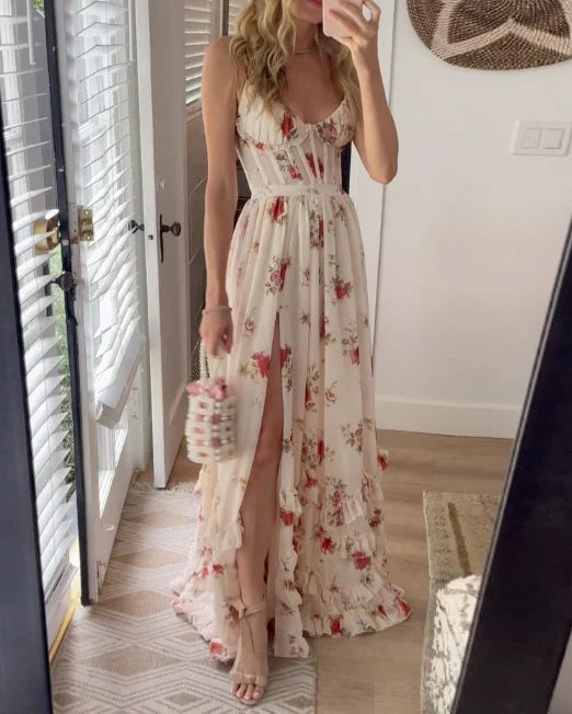 Sonja - Midi Dress With Floral Pattern