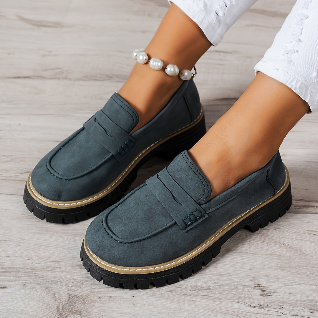 Tamsin – Chunky Sole Penny Loafers