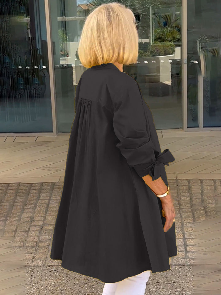 Reanah – Button-Up Longline Shirt Jacket
