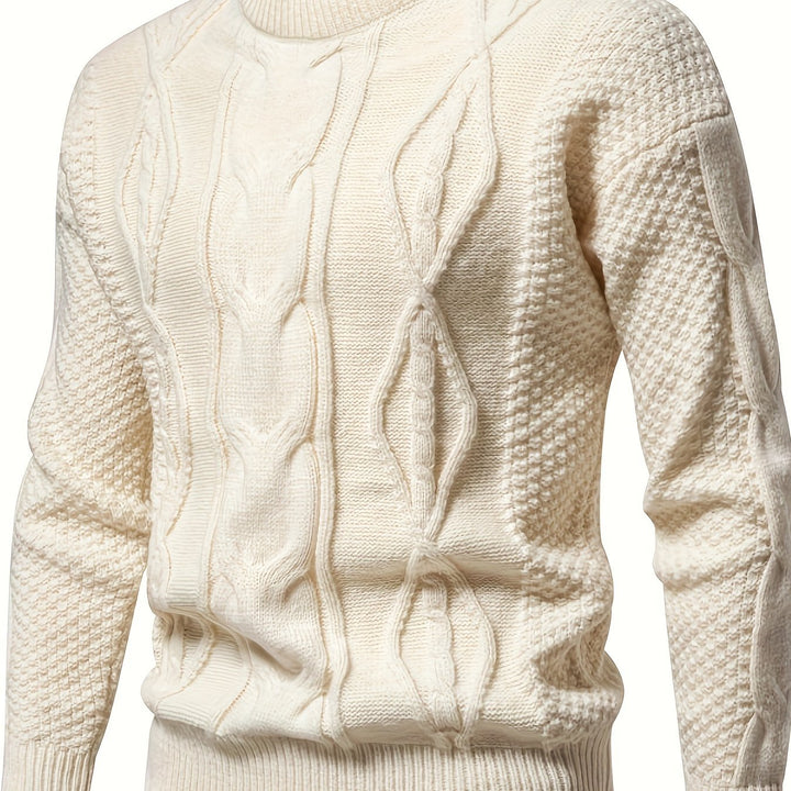 Clayton – Textured Cable Knit Sweater