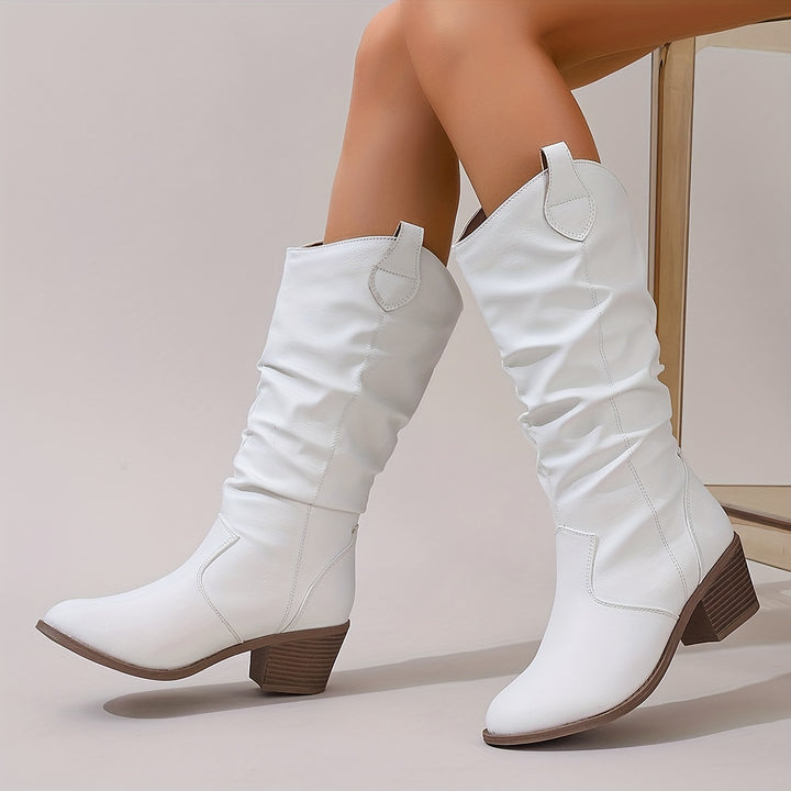 Cleo – Block Heel Motorcycle Boots
