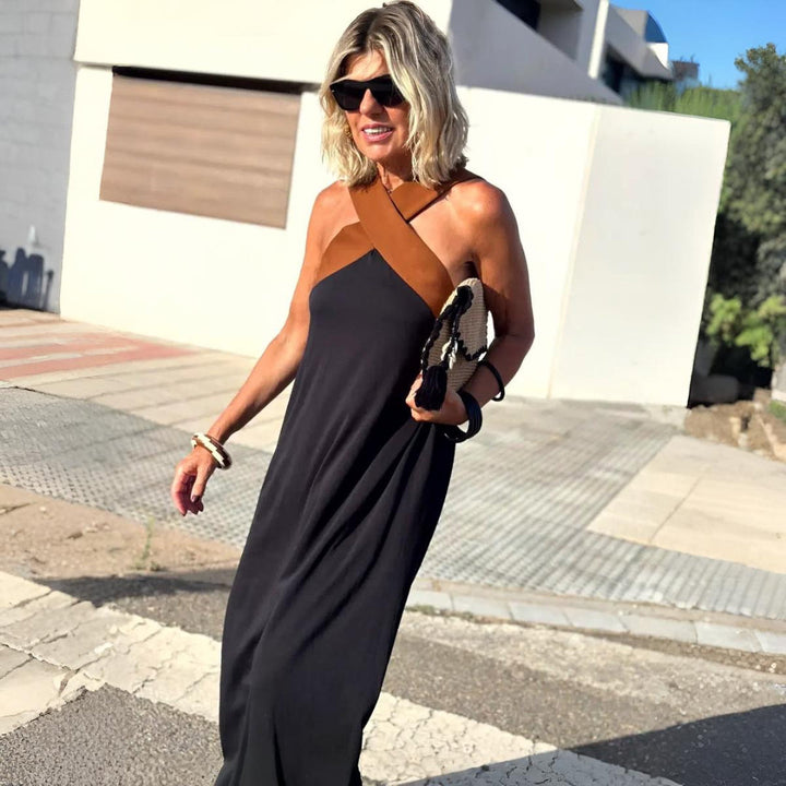 Adelina – Halter Maxi Dress
