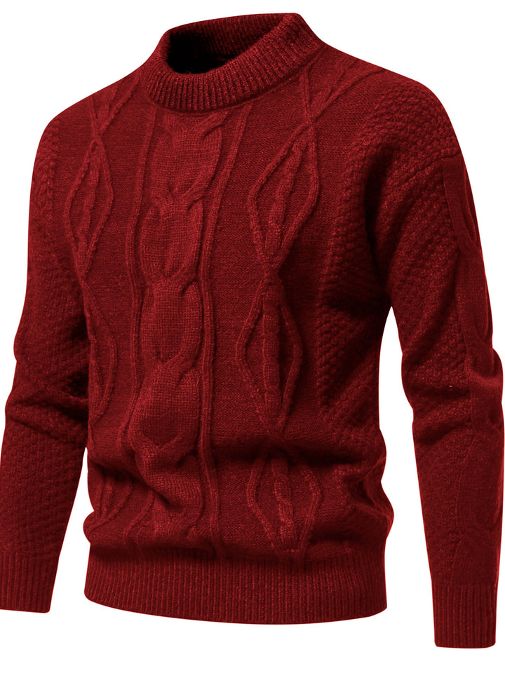 Clayton – Textured Cable Knit Sweater