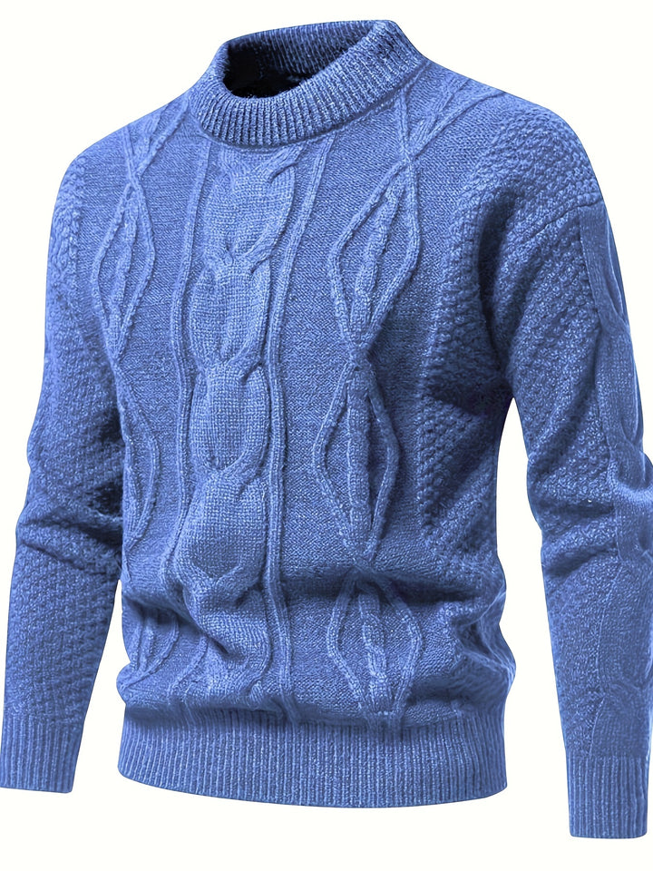 Clayton – Textured Cable Knit Sweater