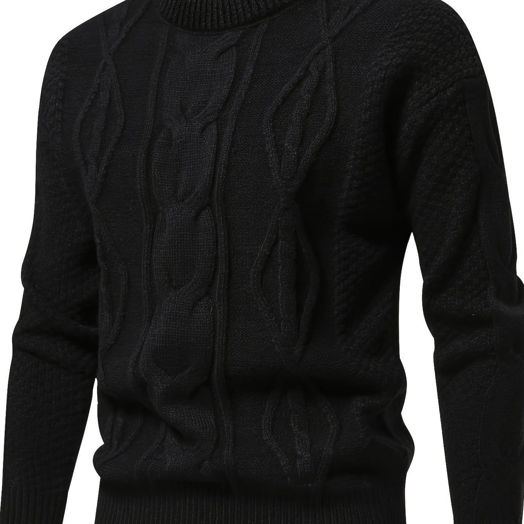 Clayton – Textured Cable Knit Sweater