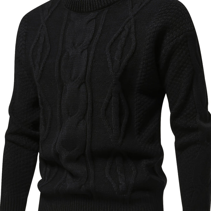 Clayton – Textured Cable Knit Sweater