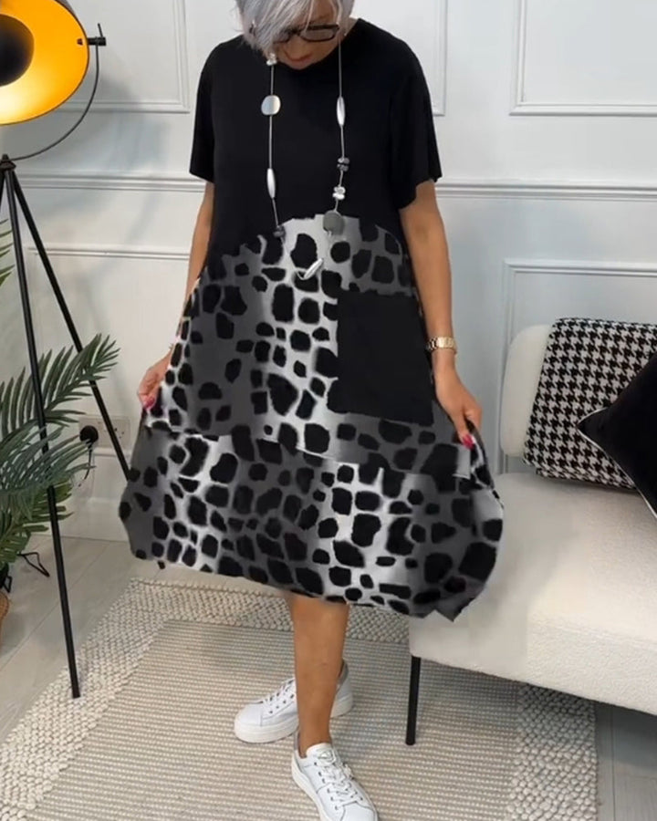 Lina - Airy Dress With Round Neckline