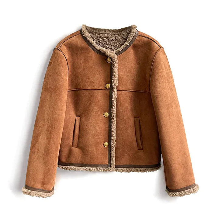 Rosalie – Shearling Button Jacket