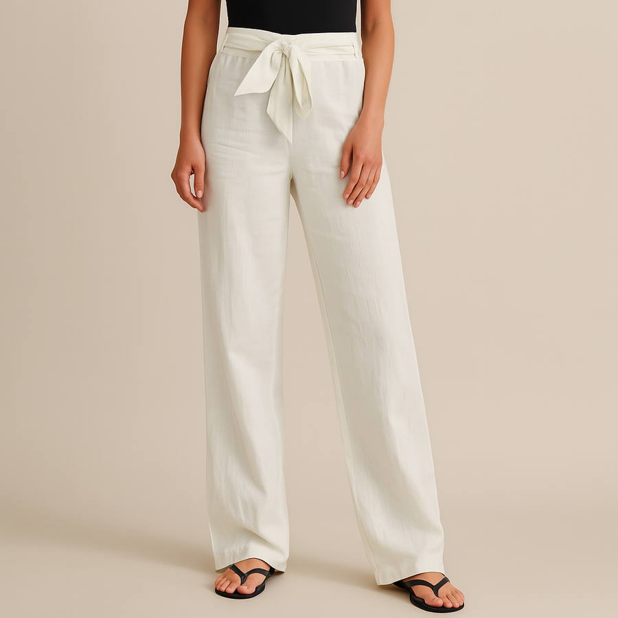 Gwyneth – Elegant Tie-Waist Pants