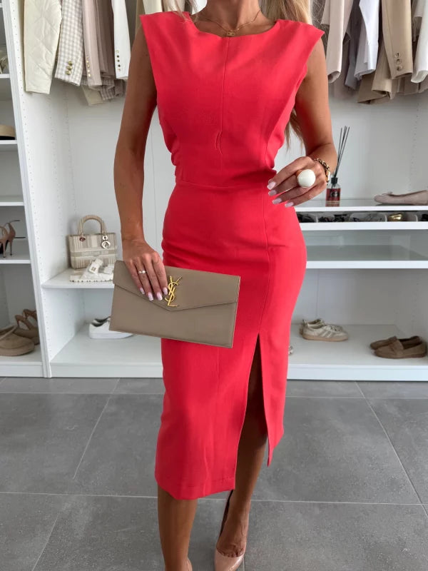 Estela - Elegant Midi Dress
