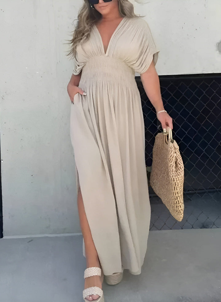 Tara - Maxi Dress With V-Neckline