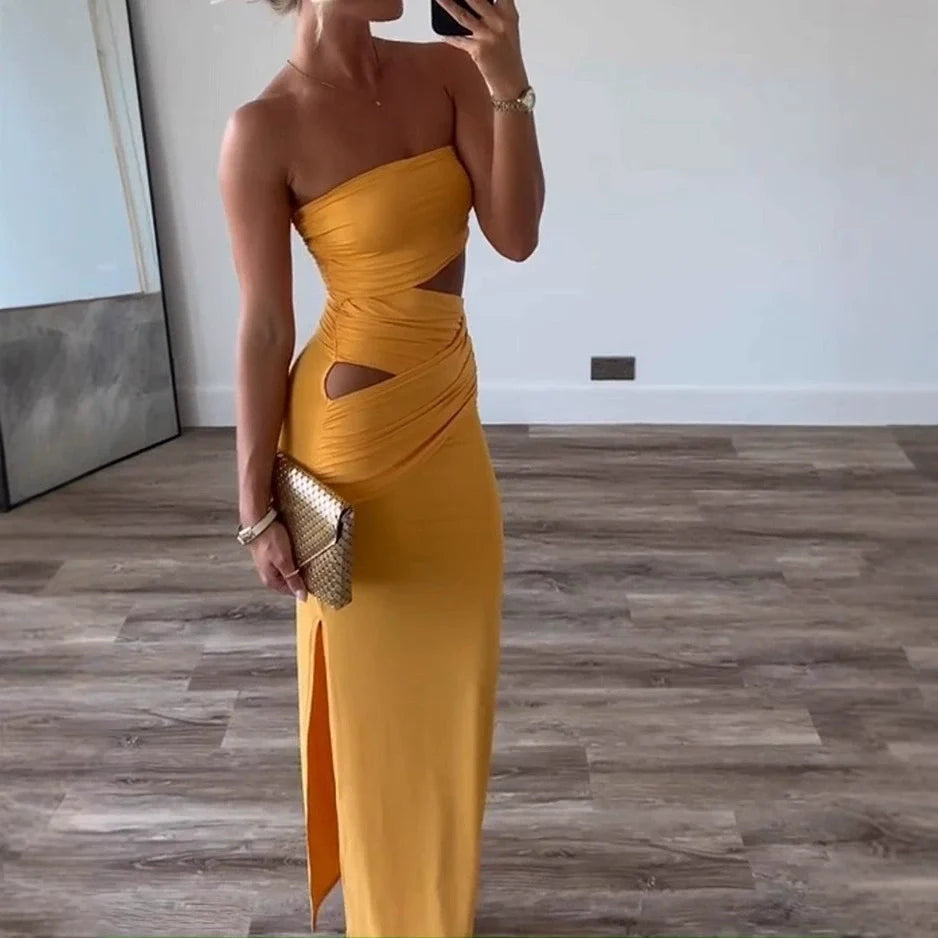 Gema - Wrap Dress With Neckline