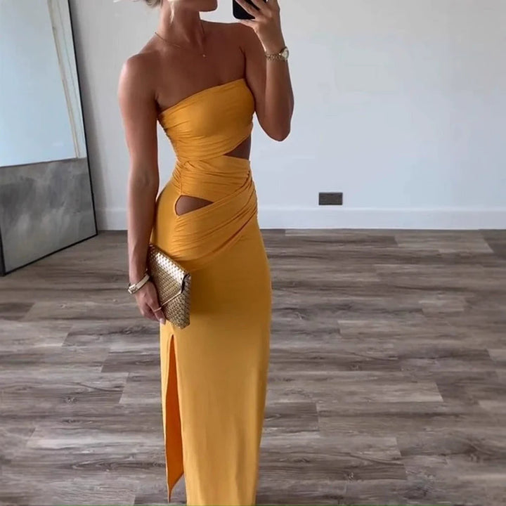Gema - Wrap Dress With Neckline