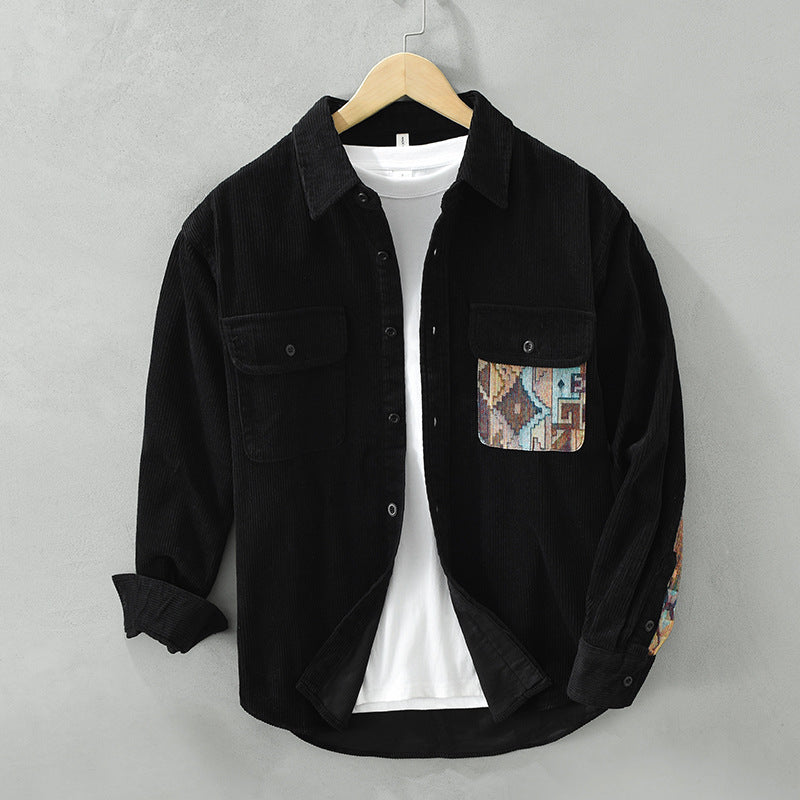 Charles – Corduroy Patchwork Shirt