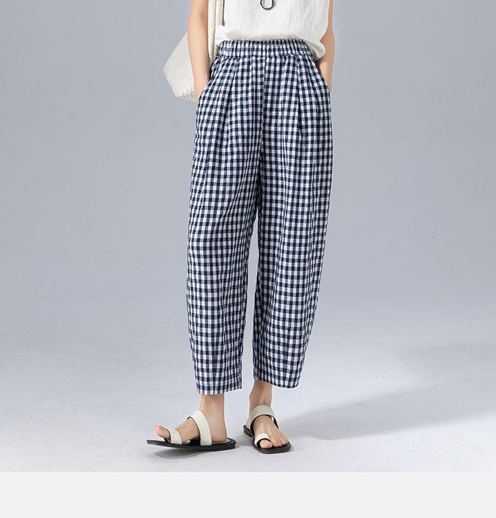 Sabby - Gingham Trousers