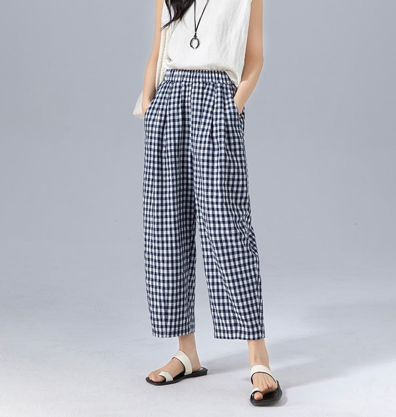 Sabby - Gingham Trousers