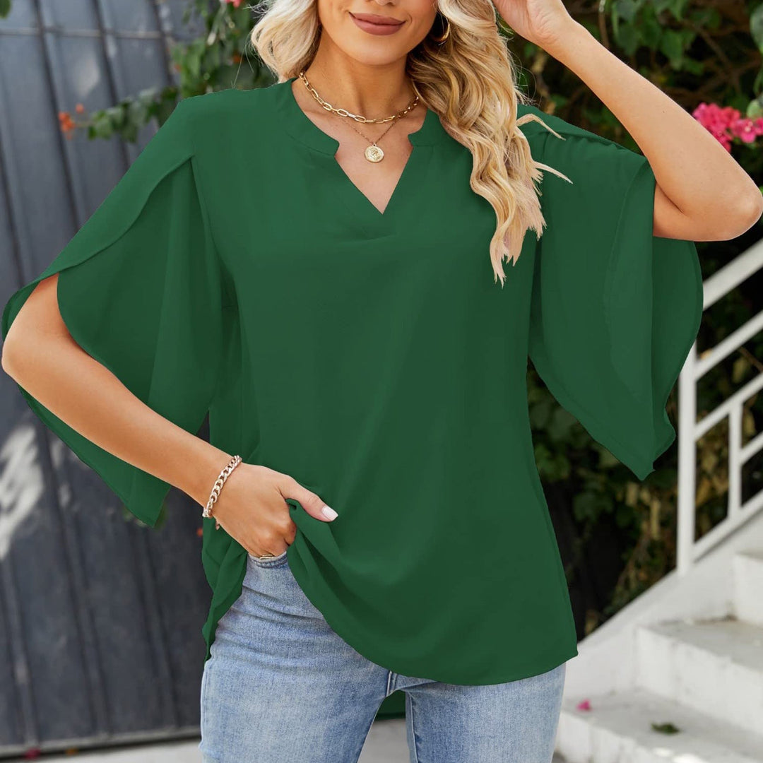 Katelina - Elegant V-Neck Top