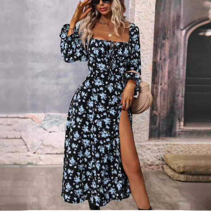 Natalie- Long Floral summer dress