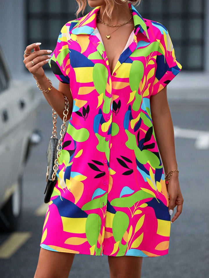 Alizabeth – Buttoned Shirt Dress