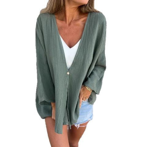Lioren – Relaxed Buttoned Kaftan Top