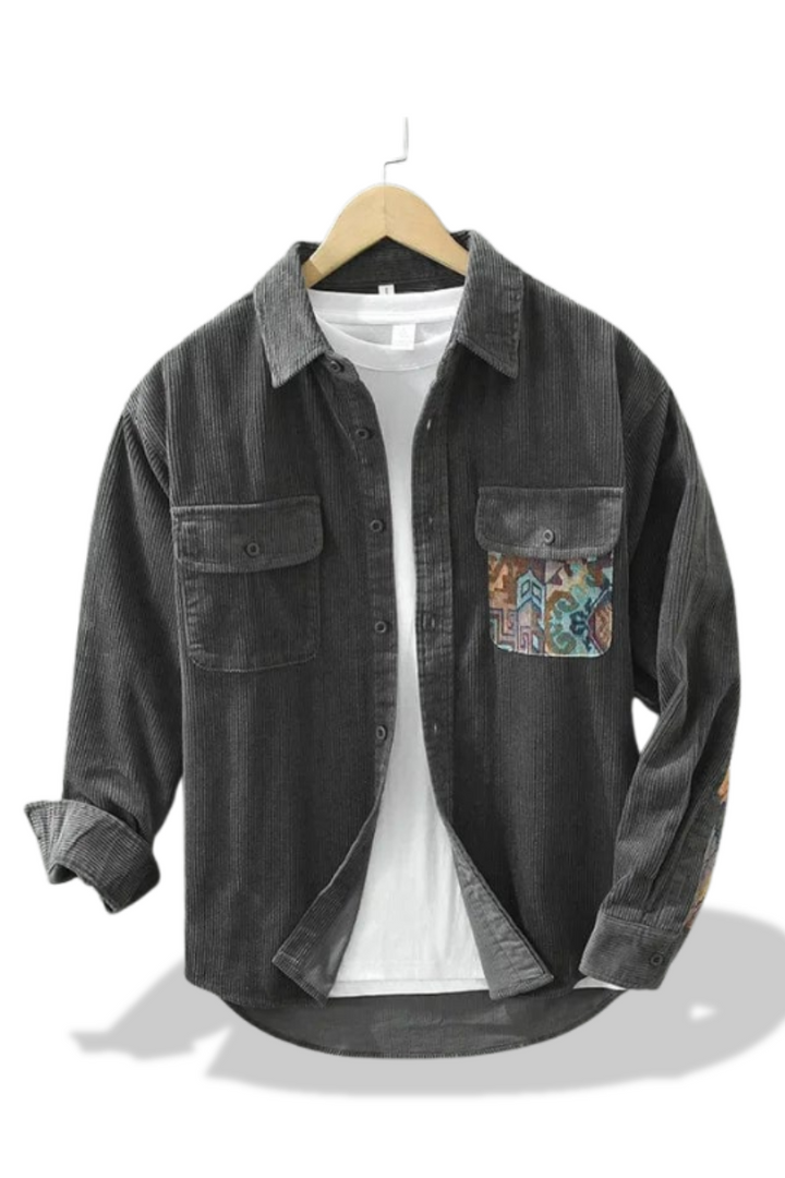 Charles – Corduroy Patchwork Shirt