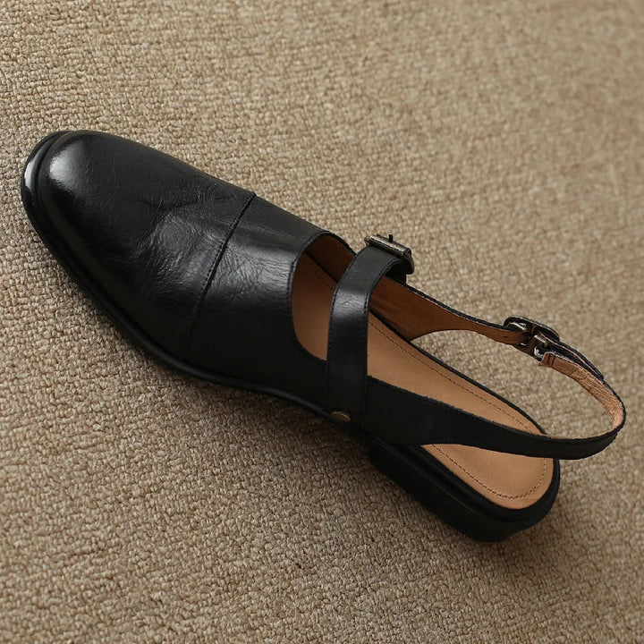Leather Slingback Flats