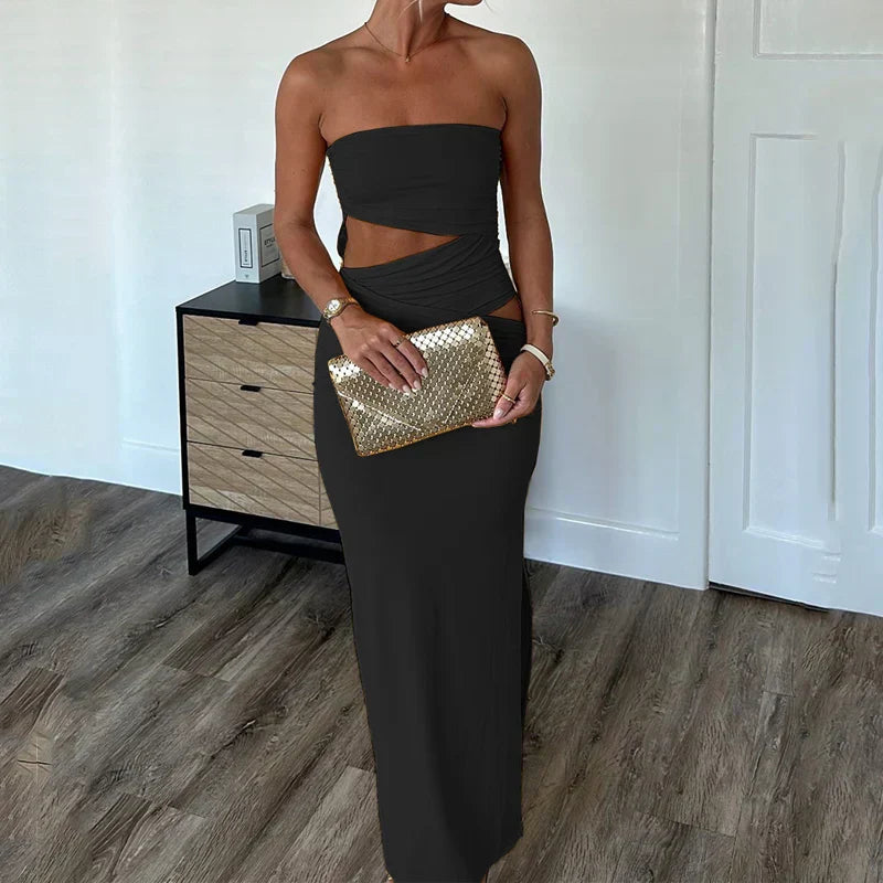 Gema - Wrap Dress With Neckline