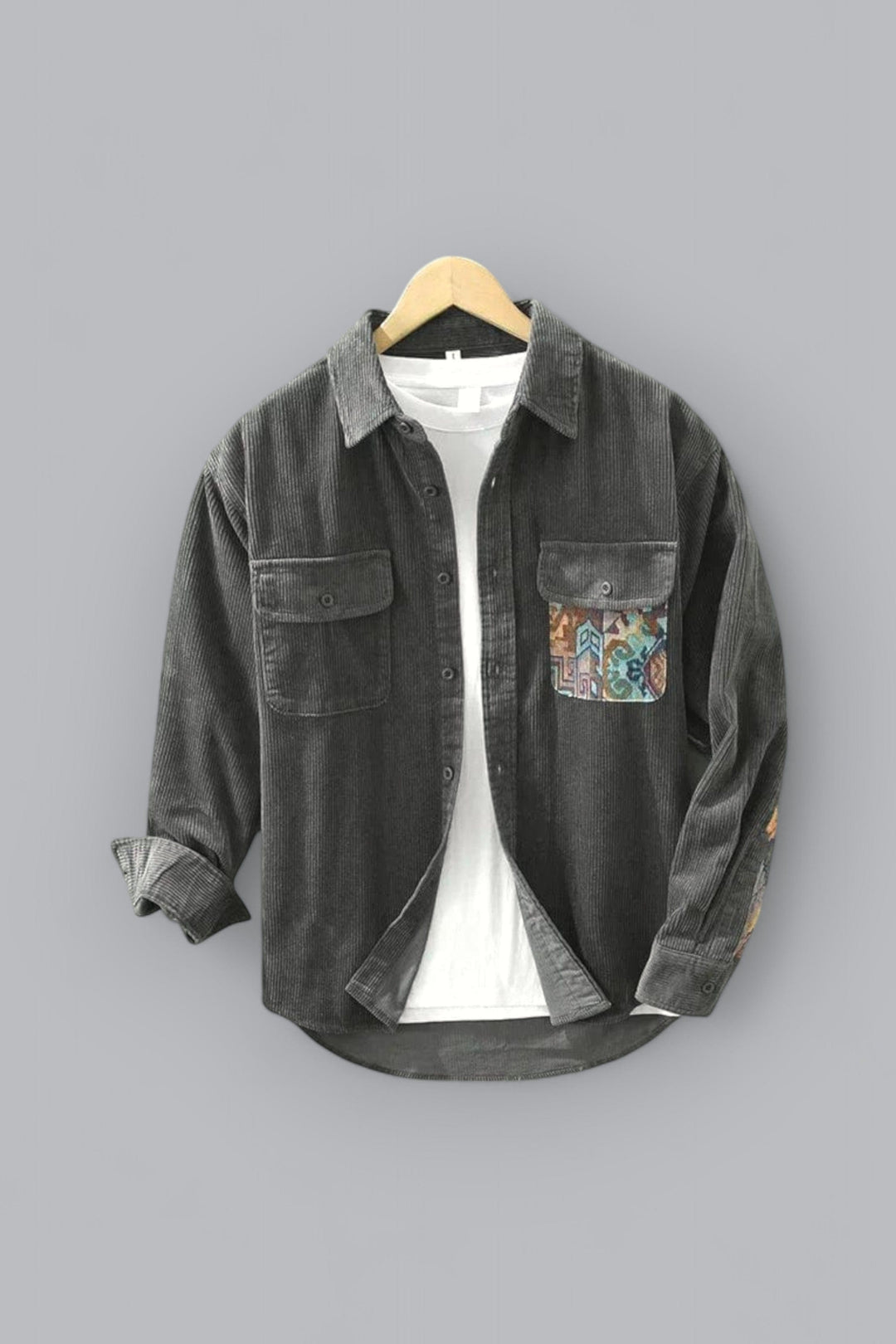 Charles – Corduroy Patchwork Shirt