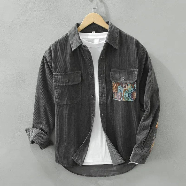 Charles – Corduroy Patchwork Shirt