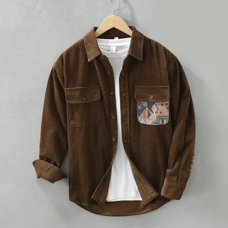 Charles – Corduroy Patchwork Shirt