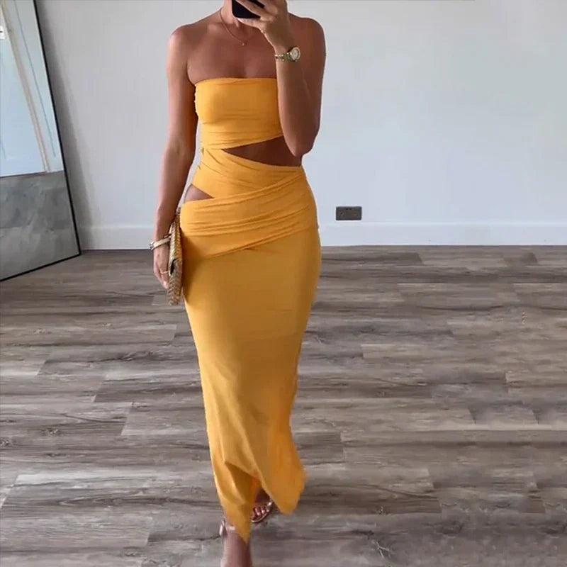 Gema - Wrap Dress With Neckline