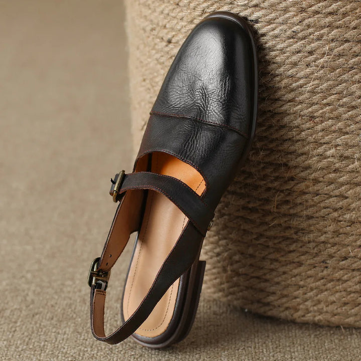 Leather Slingback Flats