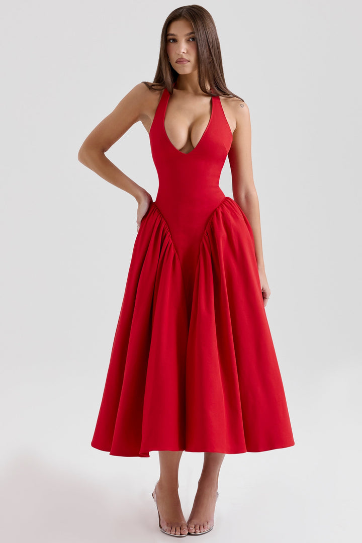 Shannah - Elegant Midi Dress