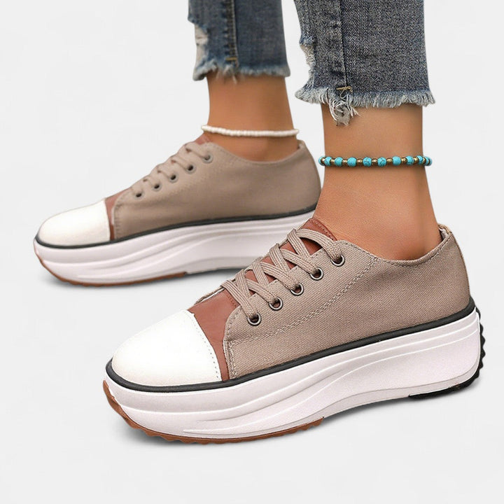Ailania – Platform Lace-Up Sneakers