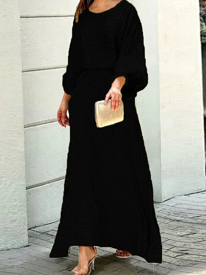 Maria – Printed Batwing Sleeve Maxi Dress