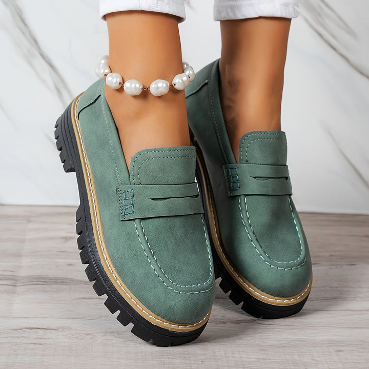 Tamsin – Chunky Sole Penny Loafers