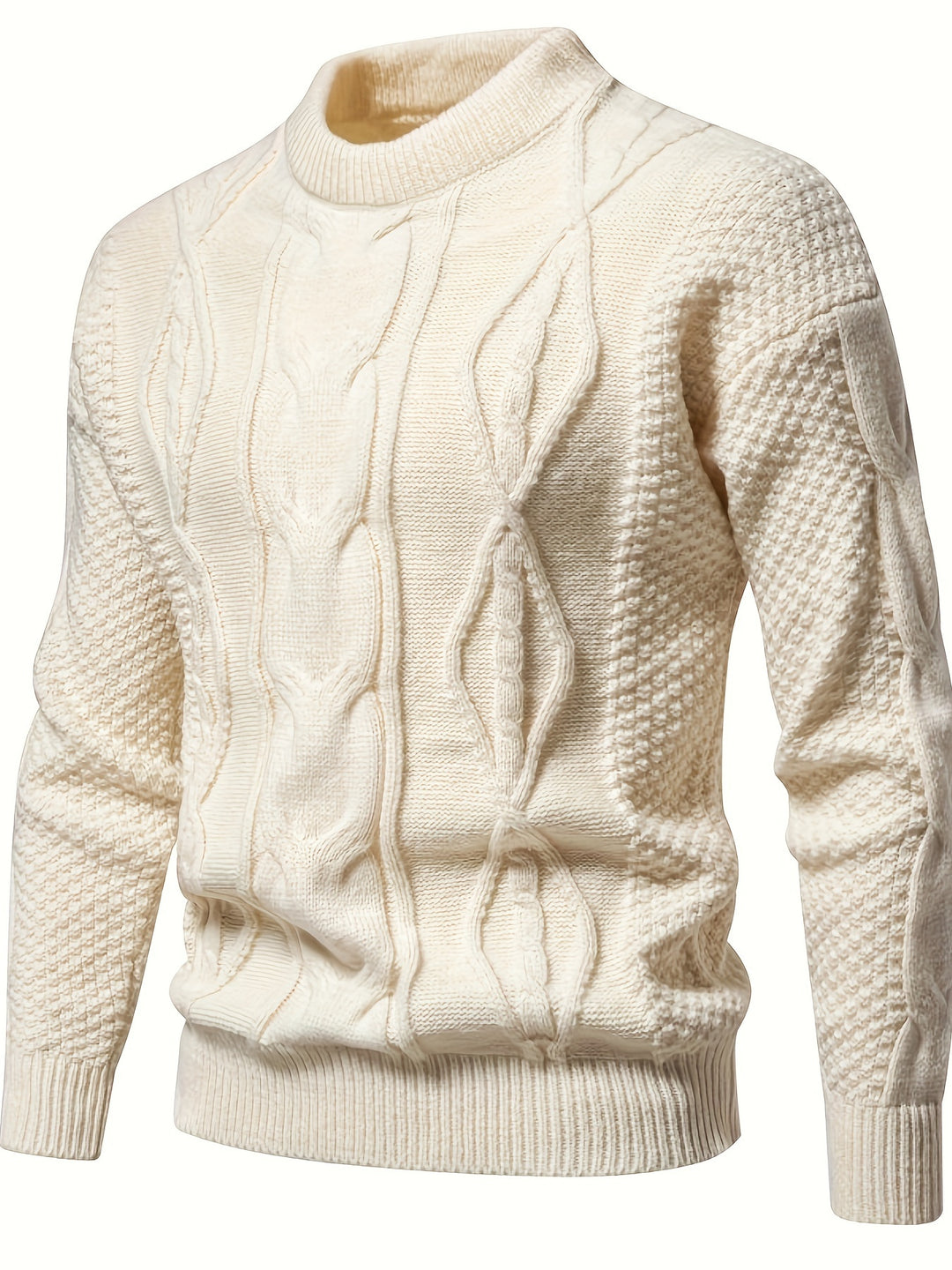 Clayton – Textured Cable Knit Sweater