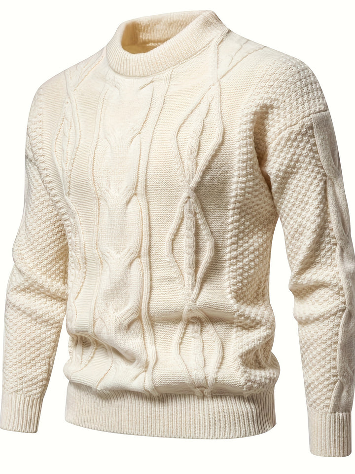 Clayton – Textured Cable Knit Sweater
