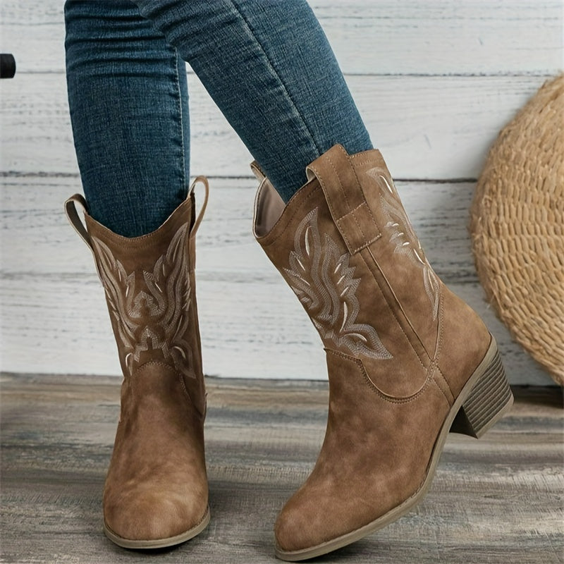 Sierra – Stacked Heel Cowboy Boots