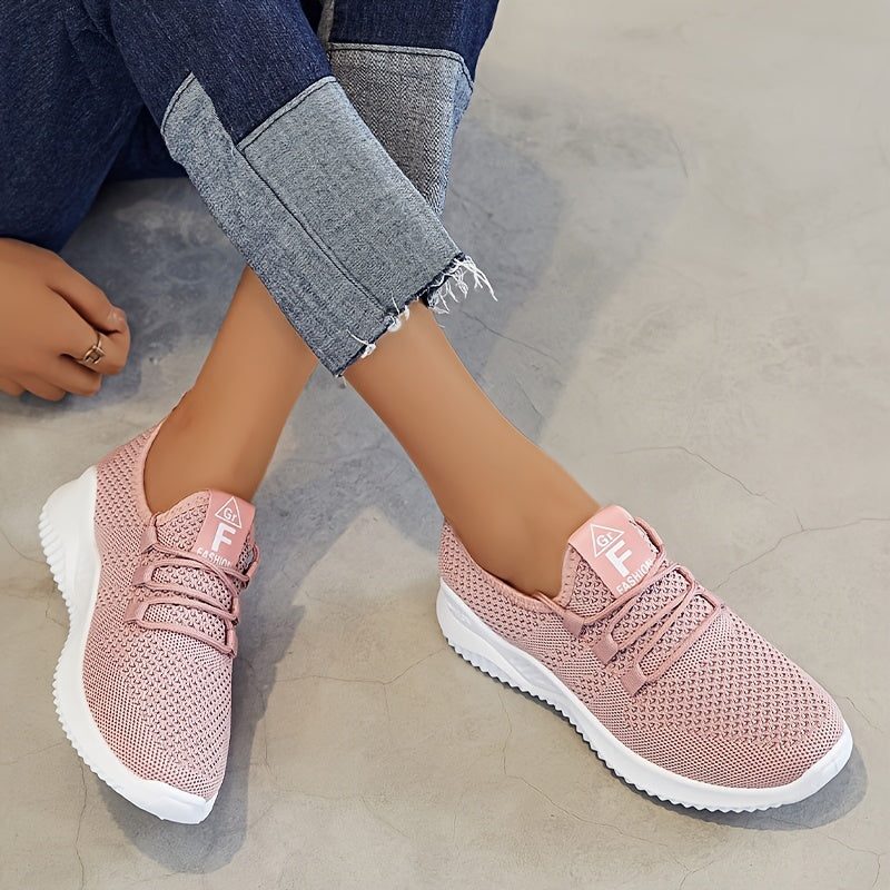 Ashleigh – Knit Lace-Up Trainers
