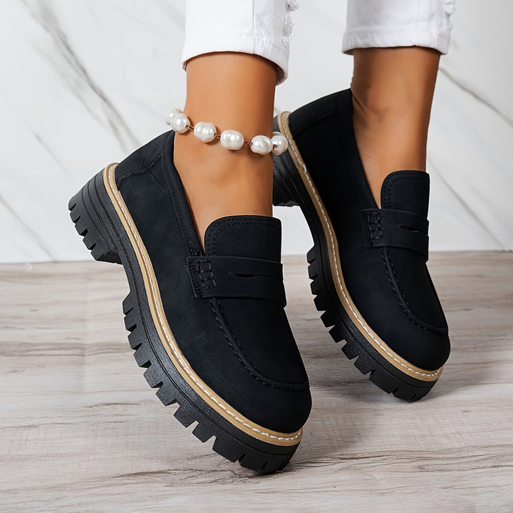 Tamsin – Chunky Sole Penny Loafers