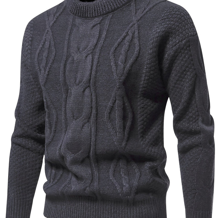 Clayton – Textured Cable Knit Sweater
