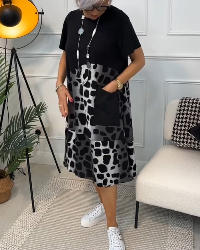 Lina - Airy Dress With Round Neckline