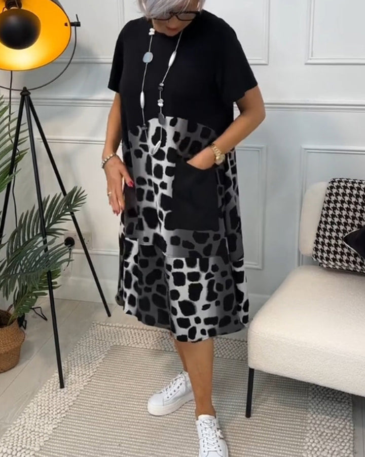 Lina - Airy Dress With Round Neckline