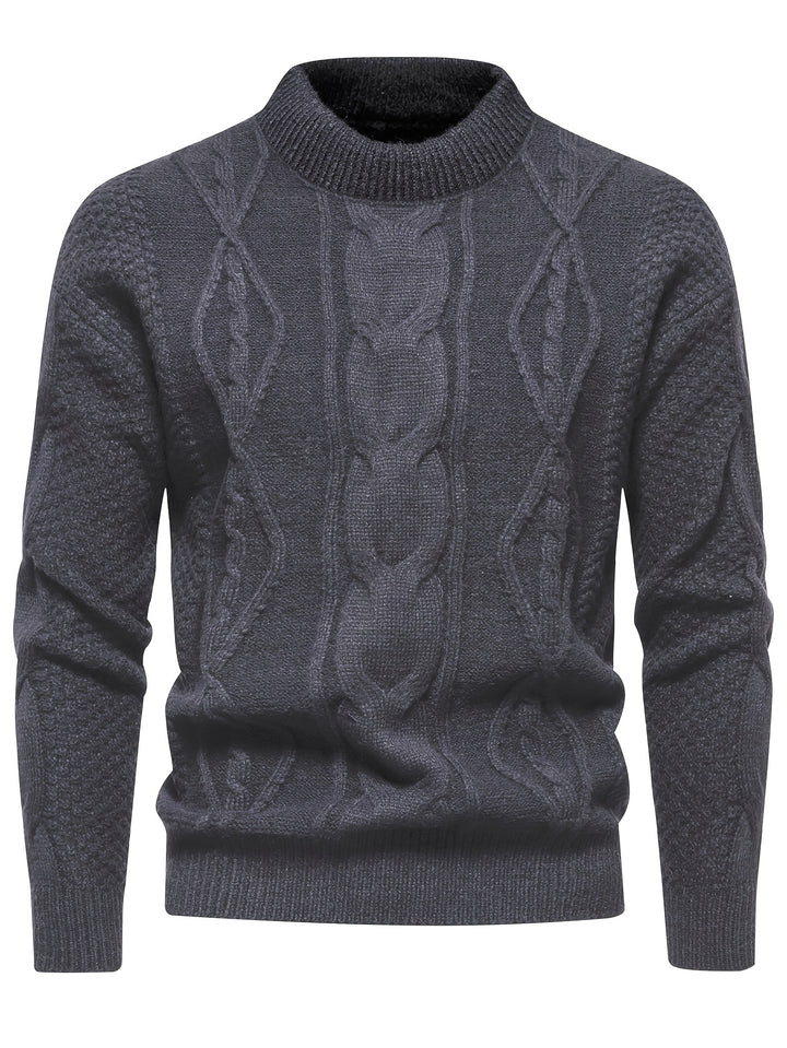 Clayton – Textured Cable Knit Sweater